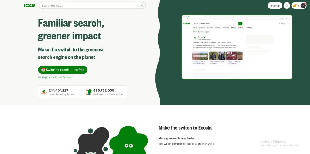 ecosia search engine