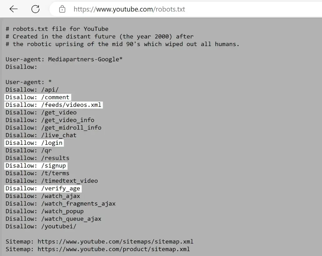 contoh robot txt
