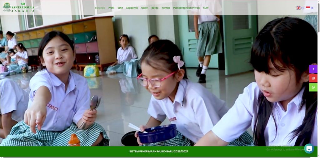 website sekolah sd santa ursula jakarta